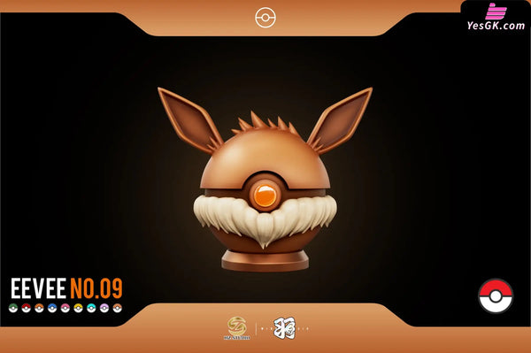Pokemon Poke Ball Series #9 Eevee Poke Ball Statue - Wing Studio & HZ Studio [Pre-Order] - Pokemon