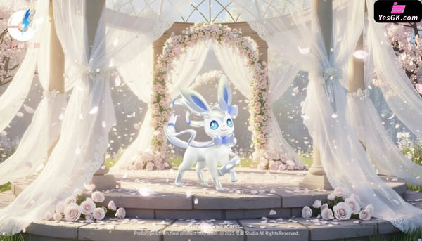 Pokémon Pokedex 1/20 #6 Sylveon 1/20 GK Statue - Ling Xi Gong Fang Studio [Pre-Order] - Full Payment / Silver Color