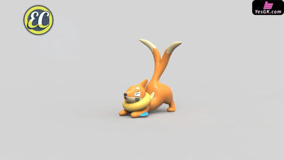 Pokémon Pokédex 1/20 Buizel GK Statue - EC Studio [Pre-Order] Pokémon