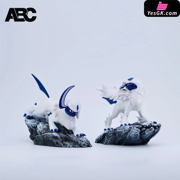Pokemon Pokedex 1/20 Scale Absol & Mega Absol Evolution Group GK Statue - ABC Studio [In-Stock] - Pokemon