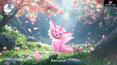 Pokémon Pokedex #2 Vaporeon 1/20 GK Statue - Ling Xi Gong Fang Studio [Pre-Order] Deposit / Pink Color Pokémon
