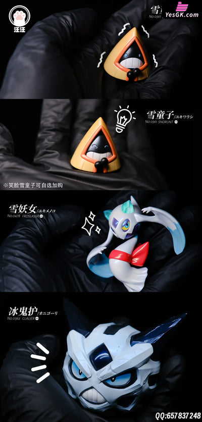 Pokémon Pokédex Glalie & Froslass & Snorunt GK Statue - Wang Wang Studio [Pre-Order Closed] Pokémon