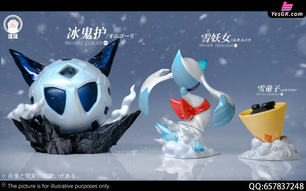 Pokémon Pokédex Glalie & Froslass & Snorunt GK Statue - Wang Wang Studio [Pre-Order Closed] Full Payment / Regular