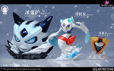 Pokémon Pokédex Glalie & Froslass & Snorunt GK Statue - Wang Wang Studio [Pre-Order Closed] Full Payment / Regular