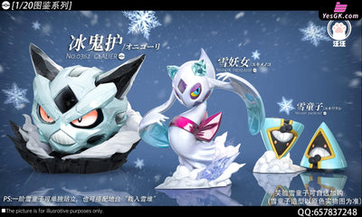 Pokémon Pokédex Glalie & Froslass & Snorunt GK Statue - Wang Wang Studio [Pre-Order Closed] Full Payment / Regular