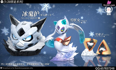 Pokémon Pokédex Glalie & Froslass & Snorunt GK Statue - Wang Wang Studio [Pre-Order Closed] Full Payment / Regular
