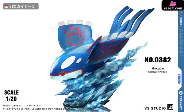 Pokémon Pokédex Kyogre Group 1/20 GK Statue - VS Studio [Pre-Order] Deposit / Original Color / With platform Pokémon