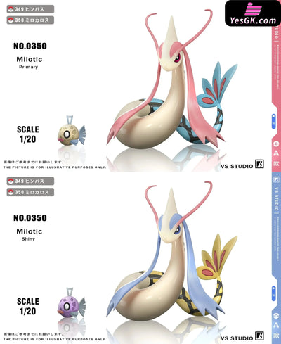 Pokémon Pokédex Milotic Group 1/20 GK Statue - VS Studio [Pre-Order] Deposit / Shiny Color / A Version+ Feebas Pokémon