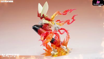 Pokémon Pokédex Series #3 mega Blaziken 1/20 GK Statue - KELE Studio [Pre-Order] Deposit / Translucent version Pokémon