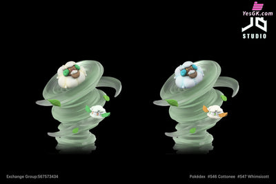 Pokémon Pokédex Series Cottonee Evolution Set Hoppip Resin Statue - Jb Studio [Pre-Order] Deposit