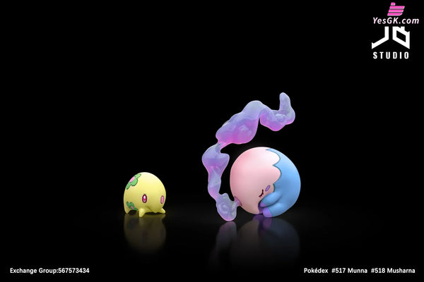 Pokémon Pokédex Series Evolution Group #517 Munna #518 Musharna 1/20 GK Statue - JB Studio [Pre-Order] - Deposit