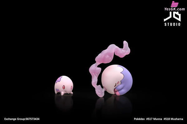 Pokémon Pokédex Series Evolution Group #517 Munna #518 Musharna 1/20 GK Statue - JB Studio [Pre-Order] - Deposit