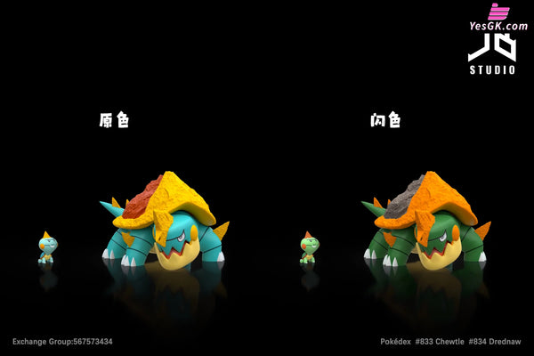 Pokémon Pokédex Series Evolution Group #833 Chewtle #834 Drednaw 1/20 GK Statue - JB Studio [Pre-Order] - Pokemon