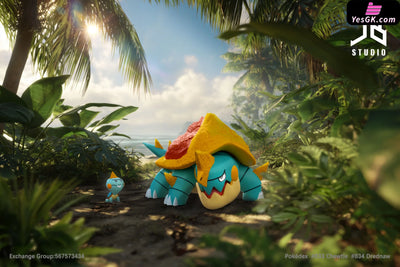 Pokémon Pokédex Series Evolution Group #833 Chewtle #834 Drednaw 1/20 GK Statue - JB Studio [Pre-Order] - Deposit