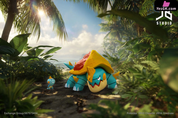 Pokémon Pokédex Series Evolution Group #833 Chewtle #834 Drednaw 1/20 GK Statue - JB Studio [Pre-Order] - Deposit