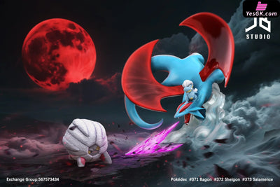 Pokémon Pokédex Series Evolution Line #371 Bagon #372 Shelgon #373 Salamence GK Statue - JB Studio [Pre-Order] Deposit