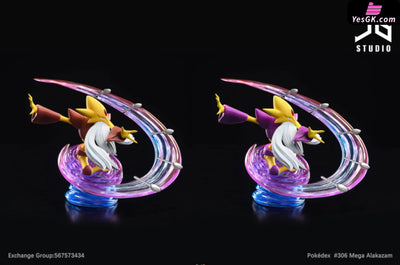 Pokémon Pokédex Series Mega Evolution #065 Alakazam Resin Statue - Jb Studio [Pre-Order]