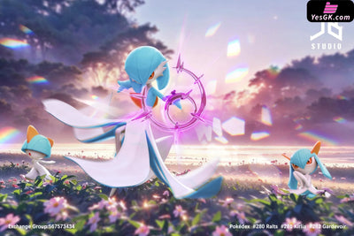 Pokémon Pokédex Series Ralts & Kirlia & Gardevoir GK Statue - JB Studio [Pre-Order] Deposit / Glitter color Pokémon