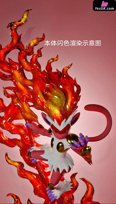 Pokémon Pokedex Trump Series 001 Infernape 1/20 GK Statue - Chao Ji Qiu Studio [Pre-Order] - Pokemon
