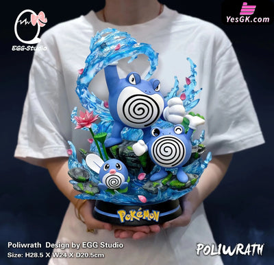Pokémon Poliwrath Evolution Series Resin Statue - Egg Studio [In-Stock]