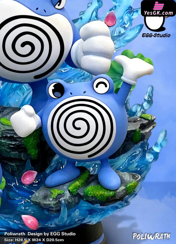 Pokémon Poliwrath Evolution Series Resin Statue - Egg Studio [In-Stock]