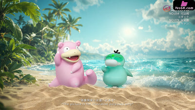 Pokémon Psyduck & Slowpoke GK Statue - ZaoWu Museum Studio [Pre-Order] Deposit / Pink color / Slowpoke Pokémon