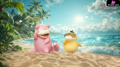 Pokémon Psyduck & Slowpoke GK Statue - ZaoWu Museum Studio [Pre-Order] Deposit / Primary color / Slowpoke Pokémon
