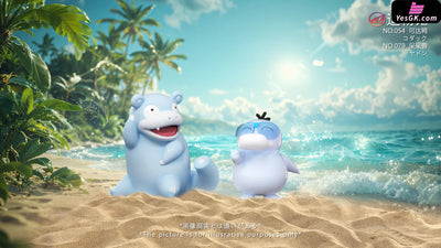 Pokémon Psyduck & Slowpoke GK Statue - ZaoWu Museum Studio [Pre-Order] Deposit / Snow color / Slowpoke Pokémon