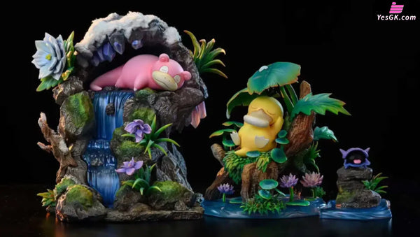 Pokémon Psyduck Slowpoke Shellder Sleeping Trio Series Gengar Family Statue - Dm Studio [In-Stock]