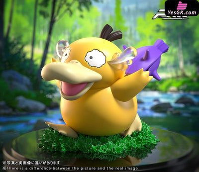 Pokémon Psyduck with its tail bitten by Shellder GK Statue - Fxw Studio [Pre-Order] Deposit Pokémon
