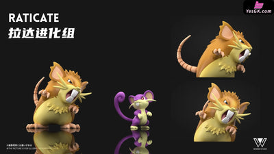 Pokémon Raticate Evolution Set GK Statue - Wonder Studio [Pre-Order] Pokémon