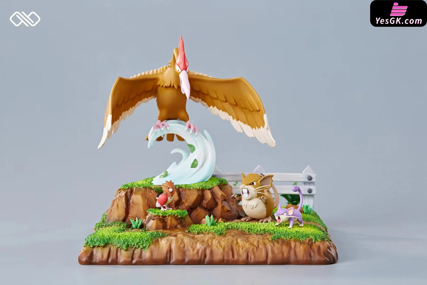 Pokémon Raticate Spearow Evolution Statue - Infinite Studio [Pre-Order]