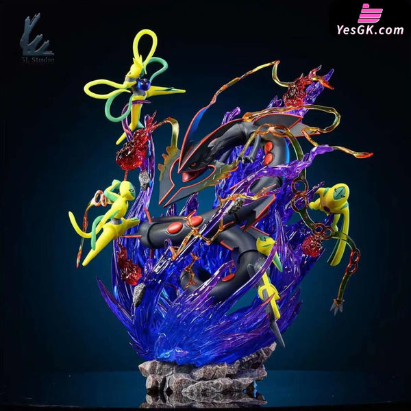 Pokémon Rayquaza VS Deoxys Battle Series #1 Resin Statue - 3L Studio [In-Stock] Full Payment / Different Color Version