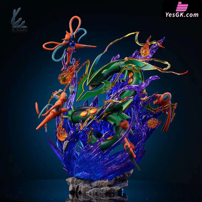 Pokémon Rayquaza VS Deoxys Battle Series #1 Resin Statue - 3L Studio [In-Stock] Full Payment / Original Color Version