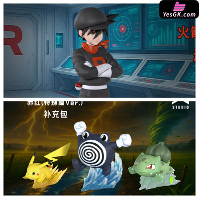 Pokémon Red Team Rocket Uniform GK Statue - JB Studio [Pre-Order] Deposit / Red + DLC Pokémon