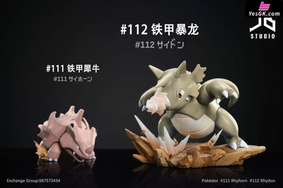 Pokemon Rhyhorn Rhydon Statue - Jb Studio [Pre - Order] Deposit / Glitter - Color Pokémon
