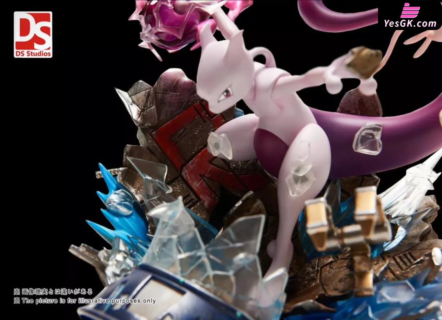 Pokemon - Rockets Mewtwo And Mew Resin Statue Ds Studio [In Stock]