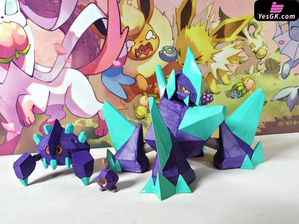 Pokemon Roggenrola Evolution Group GK Statue - Sugar Cube Studio [In-Stock] - Full Payment / Shiny Color - Pokemon