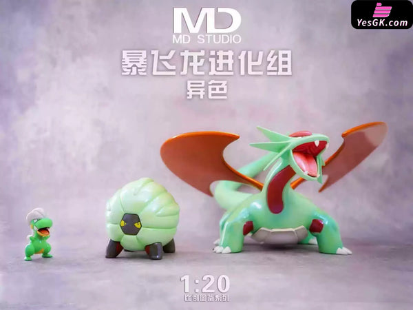 Pokémon Salamence Evolution Group GK Statue - MD Studio [Pre-Order] - Full Payment / Group Different Color - Pokemon