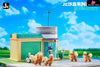 Pokémon Sandbox Series #4 Jenny & Police Station Resin Statue - Jc Studio [Pre-Order] Deposit