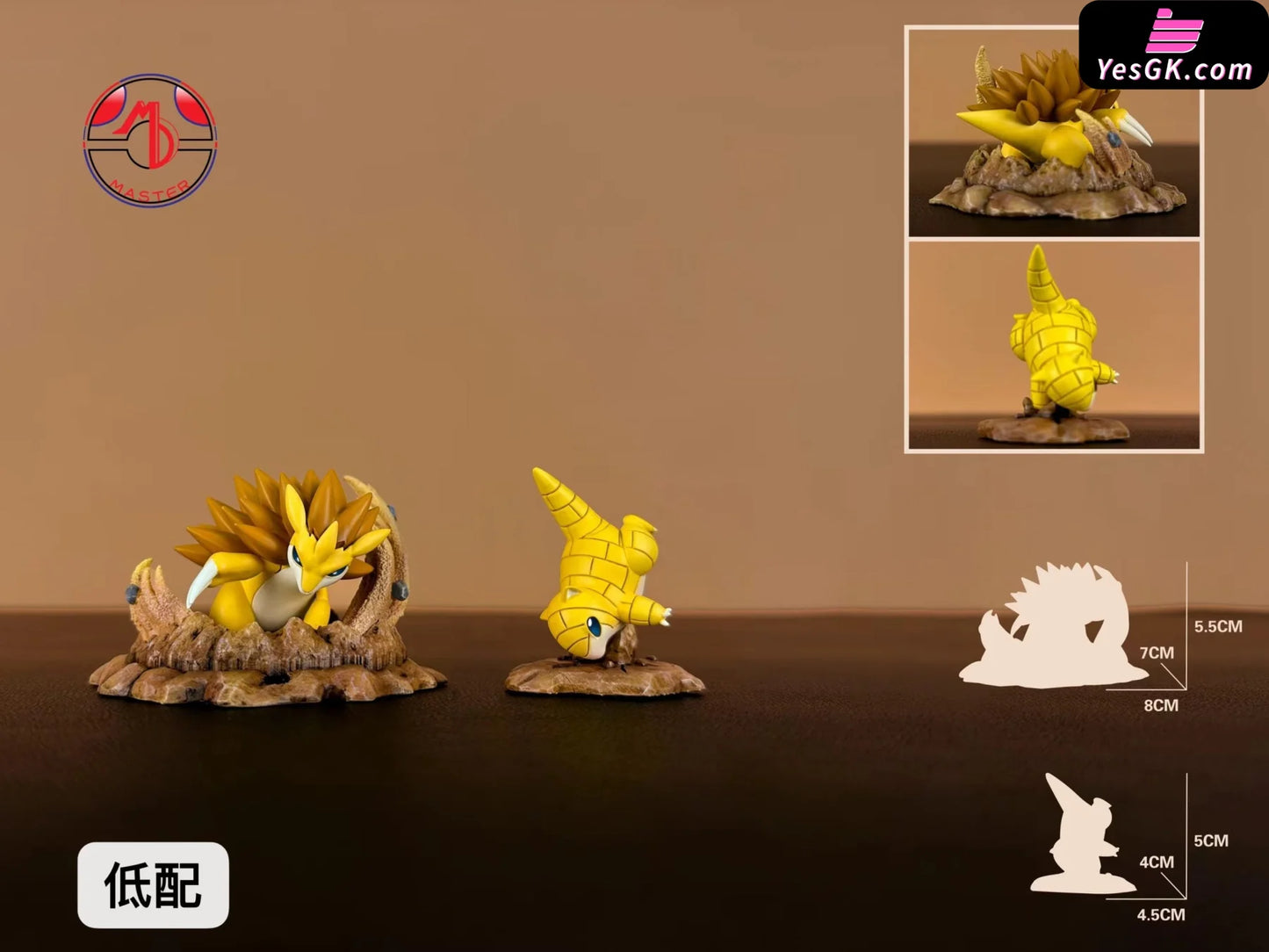 Pokemon Sandslash Evolution Set Resin Statue - Master Design Studio [Pre-Order] Deposit / Standard