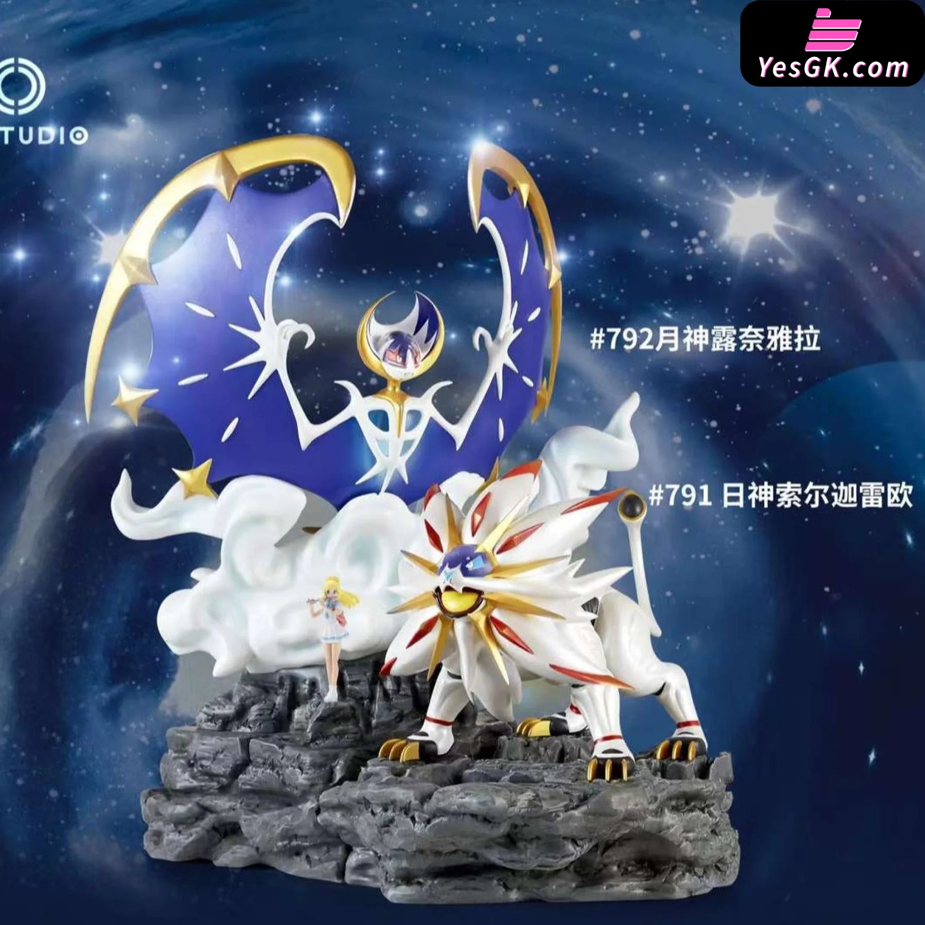 Pokémon Scale World Solgaleo & Lunala Statue - Xo Studio [Pre-Order]