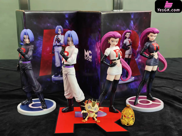 Pokemon Scaleworld Team Rocket Jessie & James & Lickitung & Victreebel & Weezing & Arbok & Pikachu & Meowth & Wobbuffet
