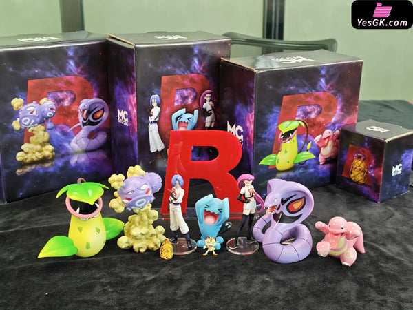 Pokemon Scaleworld Team Rocket Jessie & James & Lickitung & Victreebel & Weezing & Arbok & Pikachu & Meowth & Wobbuffet