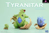 Pokémon Scaleworld Tyranitar Evolution Set & Mega Resin Statue - Mg Studio [Pre-Order] Deposit /