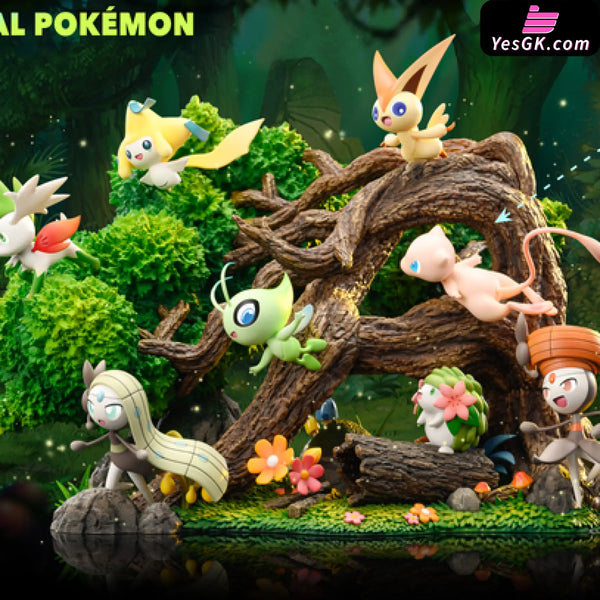 Pokémon Scene #1 Bewilder Forest Mew Resin Statue - Block Man Studio [Pre-Order]