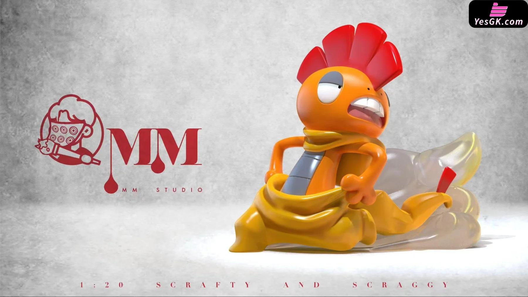 Pokemon Scraggy & Scrafty Statue - Mm Studio [Pre-Order] Pokémon