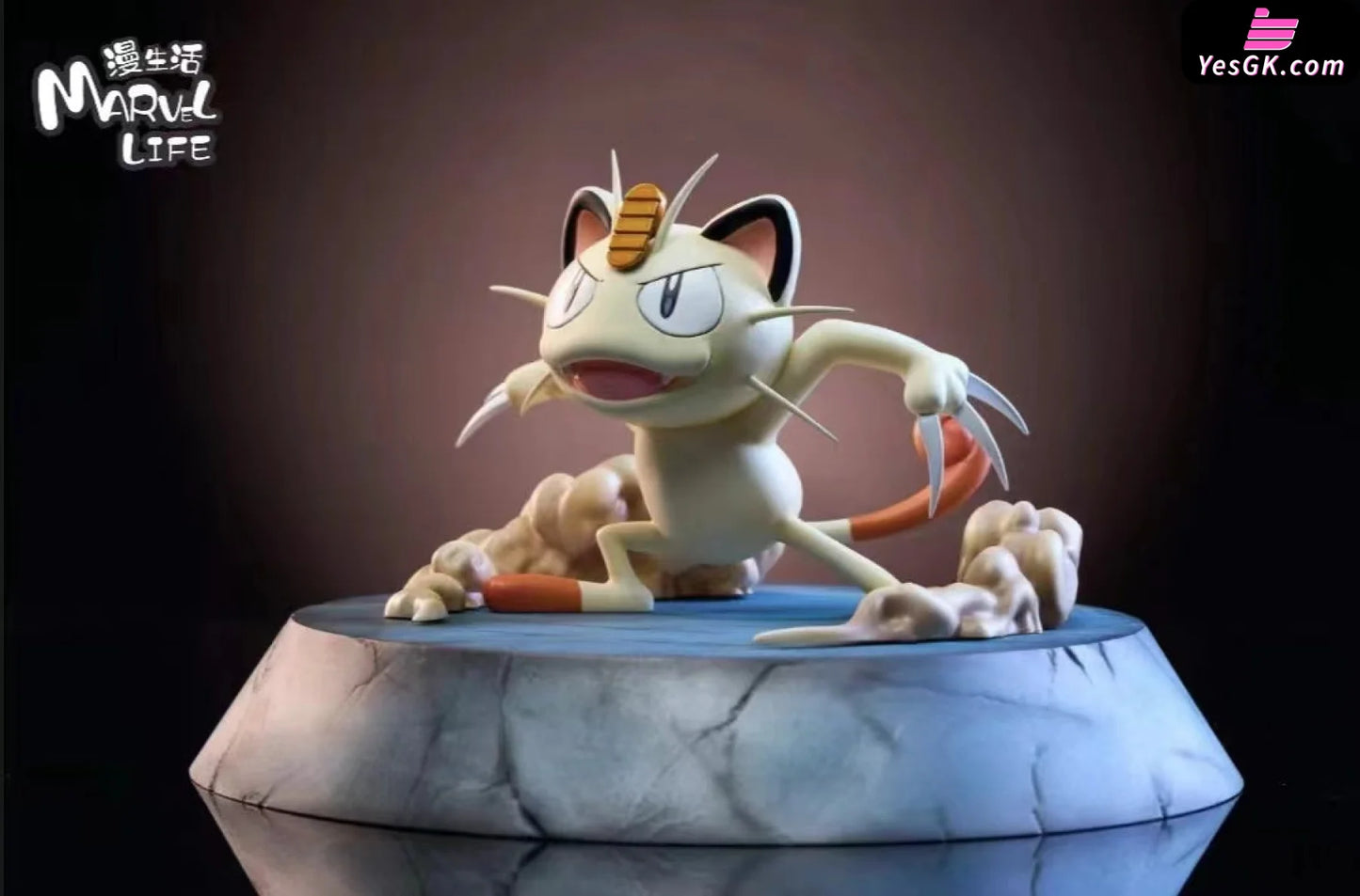 Pokémon Series 3Rd Meowth Cat Claw Resin Statue - Marvl Life Studio [Pre-Order]