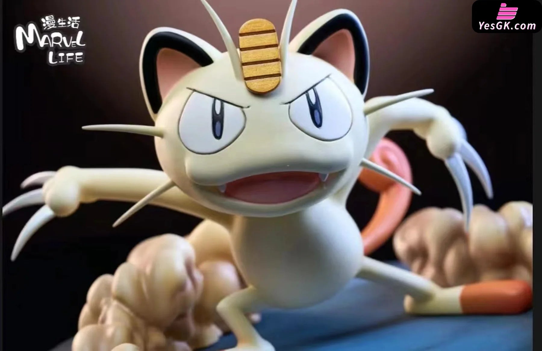 Pokémon Series 3Rd Meowth Cat Claw Resin Statue - Marvl Life Studio [Pre-Order]