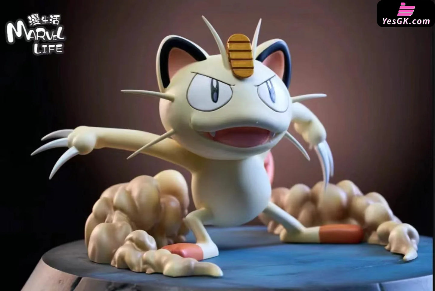 Pokémon Series 3Rd Meowth Cat Claw Resin Statue - Marvl Life Studio [Pre-Order] Deposit / 1/20 Scale